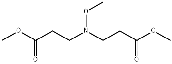 β-Alanine, N-methoxy-N-(3-methoxy-3-oxopropyl)-, methyl ester Structure