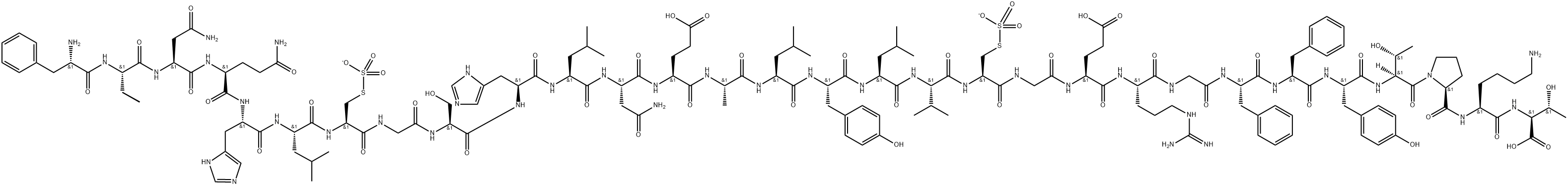 인슐린,Asn(B12)- 구조식 이미지