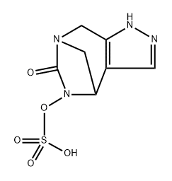 1,4,5,8-Tetrahydro-5-(sulfooxy)-6H-4,7- methanopyrazolo[3,4-e][1,3]diazepin-6-one Structure