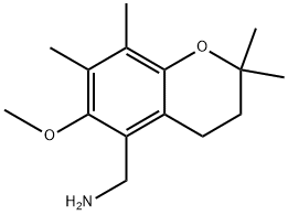 (6-Methoxy-2,2,7,8-tetramethylchroman-5-yl)methanamine 구조식 이미지