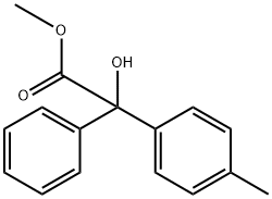 Benzeneacetic acid, α-hydroxy-4-methyl-α-phenyl-, methyl ester Structure