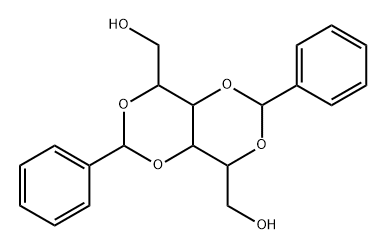 L-Iditol, 2,4:3,5-bis-O-(phenylmethylene)-, [2(R),3(R)]- (9CI) Structure