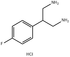 1,3-Propanediamine, 2-(4-fluorophenyl)-, hydrochloride (1:2) 구조식 이미지