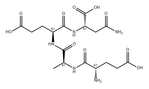 GLU-ALA-GLU-ASN AMMONIUM Structure