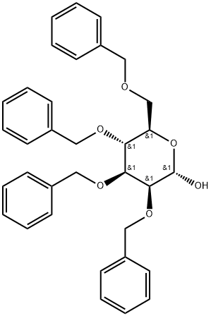 α-D-Mannopyranose, 2,3,4,6-tetrakis-O-(phenylmethyl)- Structure