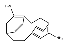 Tricyclo[8.2.2.24,7]hexadeca-4,6,10,12,13,15-hexaene-5,12-diamine, stereoisomer Structure