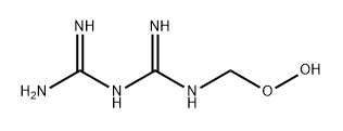 N-(Hydroperoxymethyl) triimidodicarbonic diamide 구조식 이미지