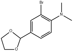 2-bromo-4-(1,3-dioxolan-2-yl)-N,N-dimethylaniline Structure