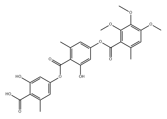 3-Methoxy-2,4-di-O-methylgyrophoric acid Structure