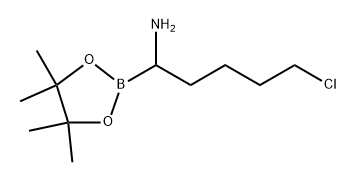 1,3,2-Dioxaborolane-2-methanamine, α-(4-chlorobutyl)-4,4,5,5-tetramethyl- Structure