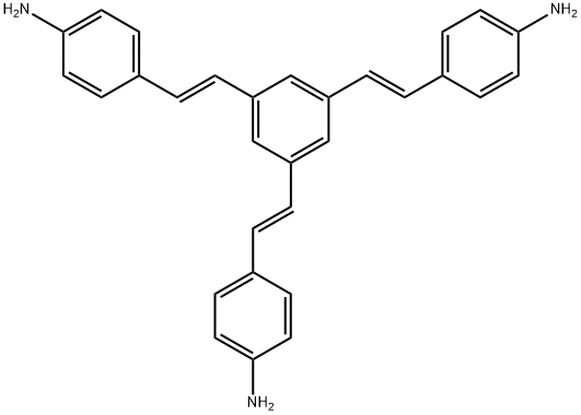 4,4',4''-((1E,1'E,1''E)-benzene-1,3,5-triyltris(ethene-2,1-diyl))trianiline Structure