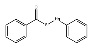 Mercury, (benzenecarbothioato-κS)phenyl- Structure