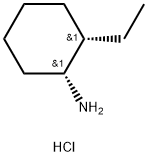 Cyclohexanamine, 2-ethyl-, hydrochloride, (1R,2S)- Structure