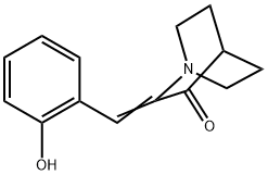 2-[(2-Hydroxyphenyl)methylene]-1-azabicyclo[2.2.2]octan-3-one Structure