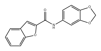 N-(Benzo[d][1,3]dioxol-5-yl)benzofuran-2-carboxamide Structure