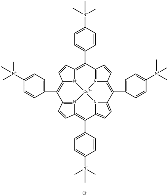 5,10,15,20-Tetrakis(4-N,N,N-trimethylanilinium)porphyrin-Cu(II) Tetrachloride Structure