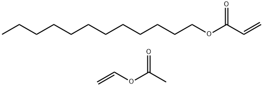 2-Propenoic acid, dodecyl ester, polymer with ethenyl acetate Structure