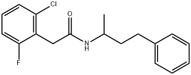 2-(2-Chloro-6-fluorophenyl)-N-(4-phenylbutan-2-yl)acetamide Structure