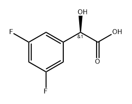 Benzeneacetic acid, 3,5-difluoro-α-hydroxy-, (αR)- Structure