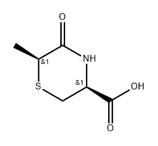 (3S-cis)-6-Methyl-5-oxothiomorpholine-3-carboxylic acid 구조식 이미지