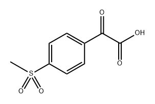 Benzeneacetic acid, 4-(methylsulfonyl)-α-oxo- Structure