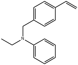 N-ethyl-N-phenyl-4-ethenyl-benzenemethanamine Structure