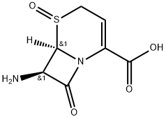 6R-(6α,7β)]-7-Amino-8-oxo-5-thia-1-azabicyclo[4.2.0]oct-2-ene-2-carboxylic Acid 5-Oxide 구조식 이미지