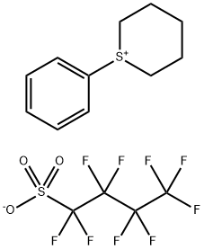 2H-Thiopyranium, tetrahydro-1-phenyl-, 1,1,2,2,3,3,4,4,4-nonafluoro-1-butanesulfonate (1:1) Structure