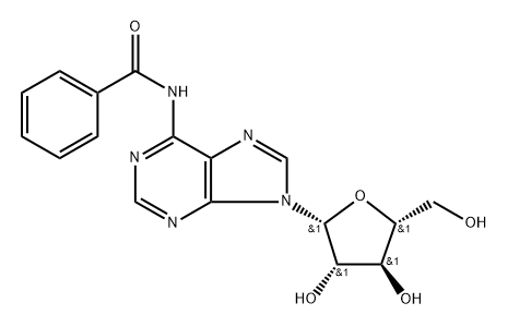 N6-Benzoylarabinoadenosine Structure