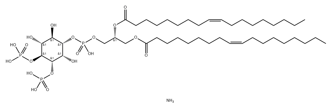 1,2-dioleoyl-sn-glycero-3-phospho-(1'-Myo-inositol-3',4'-bisphosphate) (aMMoniuM salt) Structure