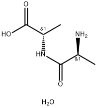 L-Alanyl-L-alanine tetrahydrate Structure