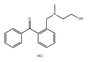 Methanone, [2-[[(2-hydroxyethyl)methylamino]methyl]phenyl]phenyl-, hydrochloride (9CI) Structure