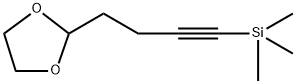 (4-(1,3-Dioxolan-2-yl)but-1-yn-1-yl)trimethylsilane Structure