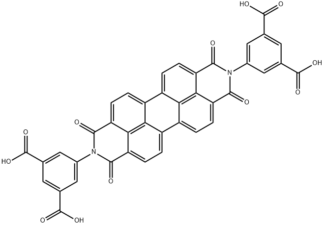 1,3-Benzenedicarboxylic acid, 5,5'-[(1,3,8,10-tetrahydro-1,3,8,10-tetraoxoanthra[2,1,9-def:6,5,10-d'e'f']diisoquinoline-2,9-diyl)diimino]bis- Structure