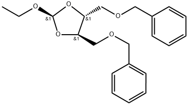 4,5-bis((benzyloxy)methyl)-2-ethoxy-1,3-dioxolane Structure