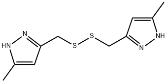 Pyrazole, 3,3'-(dithiodimethylene)bis[5-methyl- (8CI) Structure