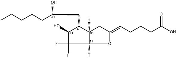10,10-difluoro-13-dehydroprostacyclin 구조식 이미지