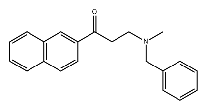 3-(benzyl(methyl)amino)-1-(naphthalen-2-yl)propan-1-one Structure