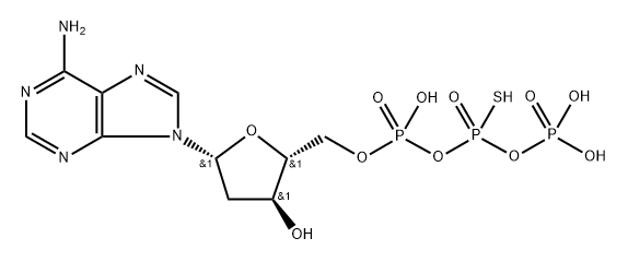 2'-deoxyadenosine 5'-O-(2-thiotriphosphate) Structure