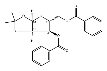 3,5-Di-O-benzoyl-1,2-O-isopropylidene-alpha-D-ribofuranose min. 99% Structure