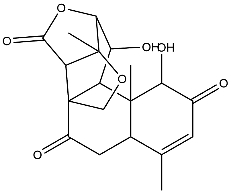 2H-5a,2,5-(Methanoxymetheno)naphth[1,2-d]oxepin-4,6,10(5H)-trione, 1,7,7a,11,11a,11b-hexahydro-1,11-dihydroxy-8,11a,14-trimethyl-, (1R,2S,5R,5aR,7aS,11S,11aS,11bR,14S)- (9CI) Structure