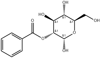 α-D-Glucopyranose, 2-benzoate Structure