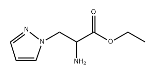 Ethyl 2-amino-3-(1h-pyrazol-1-yl)propanoate Structure