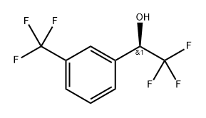 Benzenemethanol, α,3-bis(trifluoromethyl)-, (αR)- 구조식 이미지