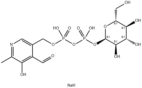 pyridoxal(5')diphospho(1)-glucose 구조식 이미지