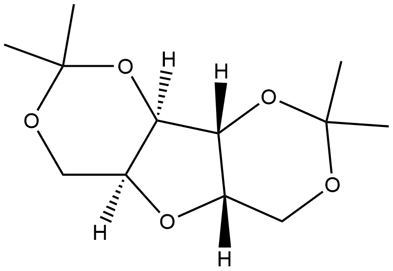 L-Iditol, 2,5-anhydro-1,3:4,6-bis-O-(1-methylethylidene)- 구조식 이미지