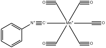 Manganese(1+), pentacarbonyl(isocyanobenzene)-, (OC-6-21)- Structure