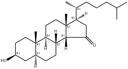 3-hydroxy-5-cholestan-15-one Structure