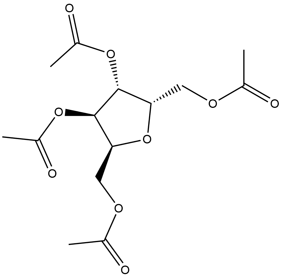 L-Iditol, 2,5-anhydro-, tetraacetate (9CI) Structure