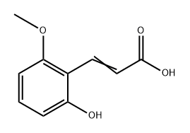 2-Hydroxy-6-methoxycinnamic acid Structure